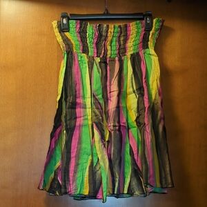 Vibrant Multicolor A-Line Skirt